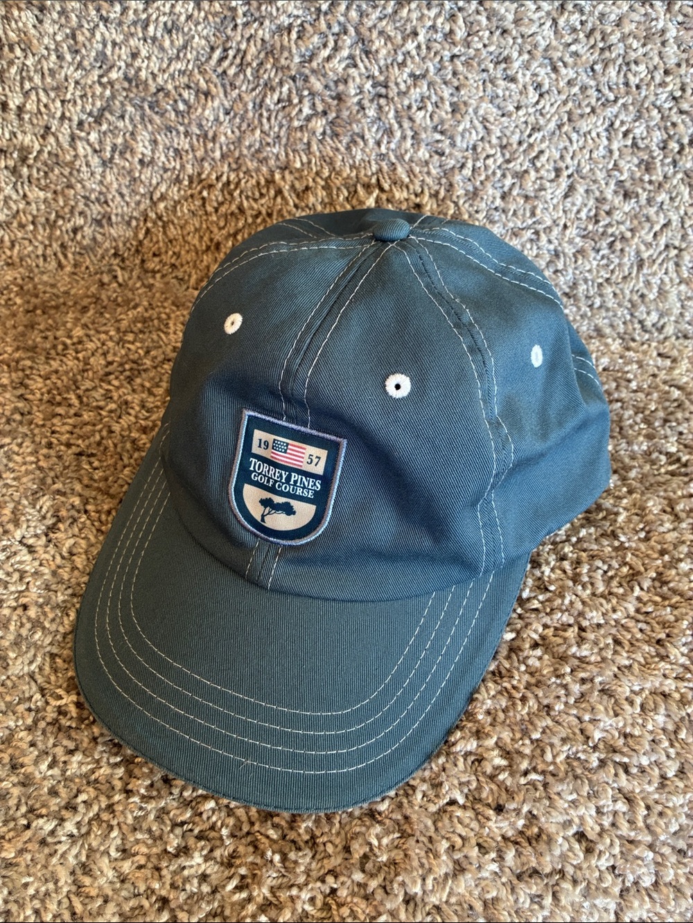 Torrey Pines Golf Course Patch Cap in Slate Blue